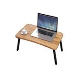 DELİOĞLU MOBİLYA Dellaks Laptop Sehpası Seyyar Kahvaltı Masası Katlanır Çalışma Sehpası Atlantik Çam