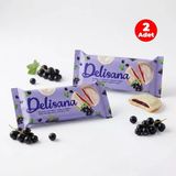 Delisana Beyaz Çikolatalı Frenk Üzümü Aromalı Jöle Dolgulu Kek 135Gr (2 Adet)