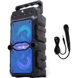 Delixa Bluetooth Hoparlör Rgb Işıklı Extra Bass Fm/sd/aux/flaş Mikrofonlu Ses Bombası Speaker Müzik Çalar - Standart