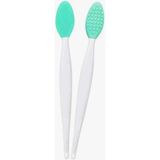 Delixa Buffer® 2 Adet Dudak Burun Fırçası Peeling Etkili Gözenek Siyah Nokta Temizleyici Akne Giderici Çift