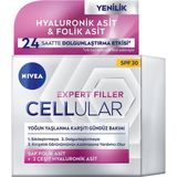 Delixa Cellular Expert Filler Yoğun Yaşlanma Karşıtı Gündüz Bakım Yüz Kremi 50 Ml, Hyaluronik Asit ve Folik - Standart