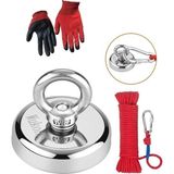Delixa Dünya Magnet Magnet Fishing, 48 Mm, Neodyum Pot Mıknatıs Seti Halat Eldiven, Mıknatıs Balıkçılığı