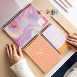 Delixa Haftalık ve Günlük 3’lü Masaüstü Süresiz Planlayıcı Set - Soyut - Standart