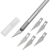 Delixa Knife Hobi Neşter Kretuar Bıçağı 5 Uç Yedekli Set - Standart