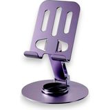 Delixa Masaüstü Metal Tablet ve Telefon Tutucu Stand – 360° Döner, Yatay/dikey Kullanım, Dayanıkl