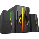 Delixa MD-254 2+1 25W(5W*2+15W) Usb+Sd+Fm Bluetooth Destekli Rgb Ses Sistemi - Standart