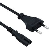 Delixa Ps3 / Ps4 / Ps5 / Series S-X Uyumlu Güç Kablosu 1.5 Metre 2pin Güç Kablosu Projeksiyon - Monitör - T - Standart