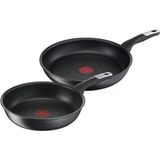 Delixa Tefal Titanyum 6x Unlimited 22/28 cm Indüksiyon Tabanlı 2'li Tava Seti - 2100120022 - Standart