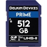 Delkin Devices 512GB Prime UHS-II SDXC (V60) Hafıza Kartı