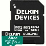 Delkin Devices 64Gb Black Uhs-Iı V90 Microsdxc Hafıza Kartı + Sd Adapter