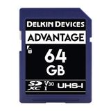 Delkin Devices Cihazlar 64GB Advantage SDXC UHS-I (V30) Hafıza Kartı (DDSDW63364GB)