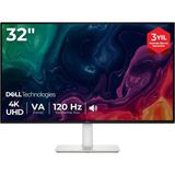 Dell 32 Plus 30 3840X2160 4K UHD 120Hz 4ms HDMI Dp HDR10 Va Freesync Premium Profesyonel Monitor - 4 ms - 120 Hz