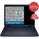 Dell Alienware 16 Aurora Intel Core 5-210H RTX4050-65W 16GB DDR5 RAM 512GB M.2 SSD 16" 2K WQXGA Windows11 Home AC16250 - 512 GB - 16 GB