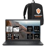 Dell Inspiron 15 3530 i7 1355U Notebook 20GB RAM 1TB SSD 15.6" FHD FreeDOS + Per4 Çanta I35301103UP318 - 1 TB - 20 GB