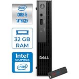 Dell Pc Pro Mıcro QCM1250 Intel® Core™ I5 14500T 32GB Ddr5 2tb SSD Intel® UHD Graphics 770 WIN11PRO Mini Masaüstü Bilgisayar BTO008P14+ZETTAUSBBELLEK - Windows 11 Pro