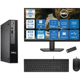 Dell Pc Pro Mıcro Qcm1250 Intel® Ultra 5 235T 32Gb Ddr5 4Tb Ssd Intel® Graphicsdell 23.8 Fhd Mon. Wın11home Mini Masaüstü Bilgisayar Bto10623h15+Zettausbbellek