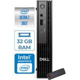 Dell Pc Pro Mıcro QCM1250 Intel® Ultra 7 265T 32GB Ddr5 512GB SSD Intel® Graphics Freedos Mini Masaüstü Bilgisayar BTO107F12+ZETTAUSBBELLEK - Yok (Free Dos)