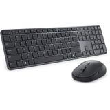Dell Pro 7 Slim Kablosuz Klavye ve Mouse Set - KM726 - Q Türkçe Siyah 580-BDLG, Alçak Profilli Tuşlar, 48 Ay Pil Ömrü, RF 2.4Ghz + Bluetooth LE 6.0, Sessiz Tuşlar