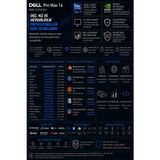 Dell Pro Max 16 Core Ultra 7 255H RTX Pro 500 Blackwell 6GB 96GB RAM 256GB SSD 16" FHD+ FreeDOS MC16250P349 İş İstasyonu + PER4 Çanta