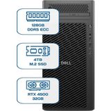Dell Pro Max Tower T2 Core Ultra 9 285K 128GB Ecc Ram 4tb M.2 SSD Rtx 4500 32GB W11P Ws