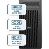 Dell Pro Max Tower T2 Core Ultra 9 285K 64GB Ecc Ram 4tb M.2 SSD Rtx 2000 Ada 16GB W11P Ws
