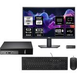 Dell Pro Micro QCM1250 Core Ultra 5 235T Mini PC 16GB RAM 512GB SSD 23.8" FHD FreeDOS + Per4 USB QCM1250BTO106P413 - Yok (Free Dos)