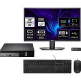 Dell Pro Micro QCM1250 Core Ultra 7 265T Mini PC 16GB RAM 512GB SSD 27" FHD FreeDOS + Per4 USB QCM1250BTO107P521 - Yok (Free Dos)