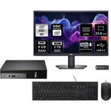 Dell Pro Micro QCM1250 Core Ultra 7 265T Mini PC 8GB RAM 2TB SSD 23.8" FHD FreeDOS + Per4 USB QCM1250BTO107P411 - Yok (Free Dos)