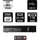 Dell Pro Micro QCM1250 i5 14500T Mini PC 24GB RAM 1TB SSD FreeDOS + Per4 USB QCM1250BTO008P310 - Yok (Free Dos)