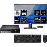 Dell Pro Micro QCM1250 i5 14500T Mini PC 24GB RAM 4TB SSD 27" FHD FreeDOS + Per4 USB QCM1250BTO008P528 - Yok (Free Dos)