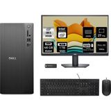 Dell Tower ECT1250 i5 14400 Masaüstü Bilgisayar 48GB RAM 1TB SSD 27" FHD FreeDOS + Per4 USB RPLSR003UP910 - Siyah - 27 inç