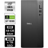 Dell Tower ECT1250 i5 14400 Masaüstü Bilgisayar 48GB RAM 4TB SSD FreeDOS + Per4 USB RPLSR003UP432 - Siyah - Yok