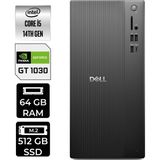 Dell Tower ECT1250 i5 14400 Masaüstü Bilgisayar 64GB RAM 512GB SSD FreeDOS + Per4 USB RPLSR003UP433 - Siyah - Yok