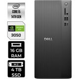 Dell Tower ECT1250 i5 14400 RTX 3050 Masaüstü Bilgisayar 16GB RAM 4TB SSD FreeDOS + Per4 USB RPLSR003UP484 - Siyah - Yok