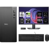 Dell Tower ECT1250 i7 14700 Masaüstü Bilgisayar 48GB RAM 4TB SSD 27" FHD FreeDOS + Per4 USB RPLSR007UP1032 - Siyah - 27 inç