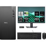 Dell Tower ECT1250 i7 14700 Masaüstü Bilgisayar 96GB RAM 2TB SSD 23.8" FHD FreeDOS + Per4 USB RPLSR007UP739 - Siyah - 24 inç