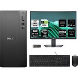 Dell Tower ECT1250 i7 14700 RTX 3050 Masaüstü Bilgisayar 96GB RAM 1TB SSD 23.8" FHD FreeDOS + Per4 USB RPLSR007UP798 - Siyah - 24 inç