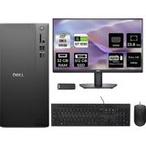 Dell Tower Essential QVT1260 Core i5 14500 GT 1030 4GB 32GB RAM 512GB SSD 23.8" FHD FreeDOS BTO005BQVT1260P725 Masaüstü Bilgisayar + PER4 USB Bellek