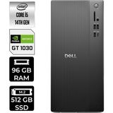 Dell Tower Essential QVT1260 Core i5 14500 GT 1030 4GB 96GB RAM 512GB SSD FreeDOS BTO005BQVT1260P437 Masaüstü Bilgisayar + PER4 USB Bellek