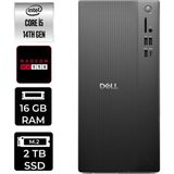 Dell Tower Essential QVT1260 Core i5 14500 RX 550 4GB 16GB RAM 2TB SSD FreeDOS BTO005BQVT1260P363 Masaüstü Bilgisayar + PER4 USB Bellek