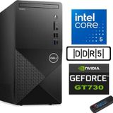 Dell Vostro 3030 mt Intel Core I5 12400 24GB Ddr5 4tb SSD Windows 11 Home Nvidia GT730-4GB Masaüstü Bilgisayar N3030I5GT730H15 + Zetta USB Bellek