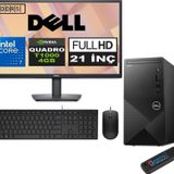 Dell Vostro 3030 mt Intel Core I7 12700 32GB Ddr5 256GB SSD 21.5" Fhd Windows 11 Home Quadro T1000-4GB Masaüstü Bilgisayar 21N3030I7T1000H16 + Zetta USB Bellek