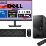 Dell Vostro 3030 mt Intel Core I7 12700 32GB Ddr5 2tb SSD 27" Fhd Windows 11 Pro Nvidia Nvidia GTX1650-4GB Masaüstü Bilgisayar 27N3030I7GTX1650P19 + Zetta USB Bellek
