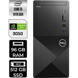 Dell Vostro 3030MT i5 14600 RTX 3050 Masaüstü Bilgisayar 96GB RAM 512GB SSD FreeDOS + Per4 USB N6014VDT3030MTP497