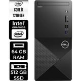 Dell Vostro 3030MT i7 12700 Masaüstü Bilgisayar 64GB RAM 512GB SSD Win11 Pro + Per4 USB N6007VDT3030MTP353