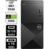 Dell Vostro 3030MT i7 12700 RTX 5050 8GB Masaüstü Bilgisayar 32GB RAM 4TB SSD Win11 Home + Per4 USB N6007VDT3030MTP568