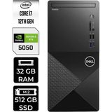 Dell Vostro 3030MT i7 12700 RTX 5050 8GB Masaüstü Bilgisayar 32GB RAM 512GB SSD Win11 Pro + Per4 USB N6007VDT3030MTP585