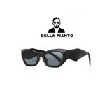 Della Pianto Unisex Vintage Güneş Gözlüğü Siyah