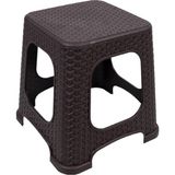Della Star Rattan Tabure Küçük Kahve 4 Adet