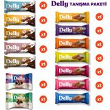Delly 14 Adet Tanışma Paketi Vegan Yüksek Lifli Çikolata Kaplı Barlar İçerir